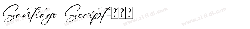 Santiago Script字体转换